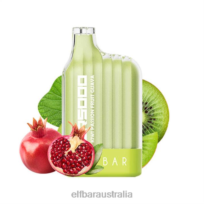 ELFBAR CR5000 Disposable Vape 5000 Puffs Kiwi Passion Fruit Guava RZD831
