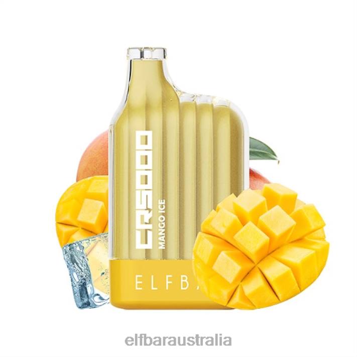 ELFBAR CR5000 Disposable Vape 5000 Puffs Mango Ice RZD830