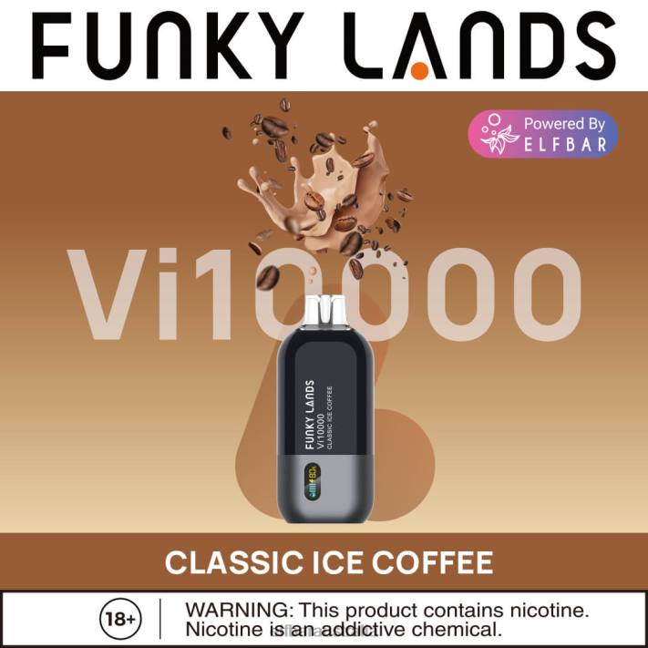 ELFBAR Funky Lands Disposable Vape Vi10000 Puffs Classic Ice Coffee RZD8170